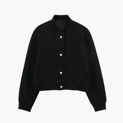 Casual Fit Women's Bomber Jacket with Soft Warmth