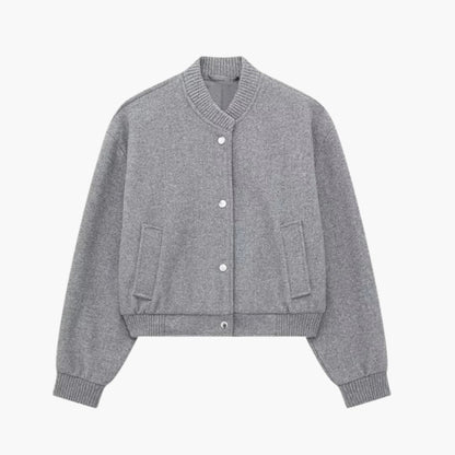 Women's Short Zip Up Jacket with Pockets