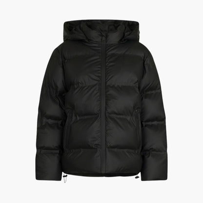 Warm Winter Coat with Hood and Zip - Olytrend