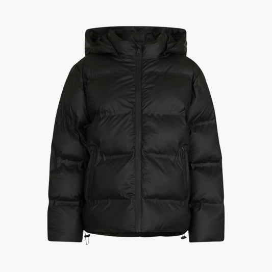 Warm Winter Coat with Hood and Zip - Olytrend