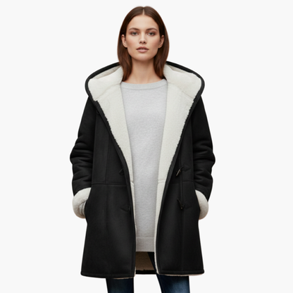 Warm Women's Parka Jacket with Pockets