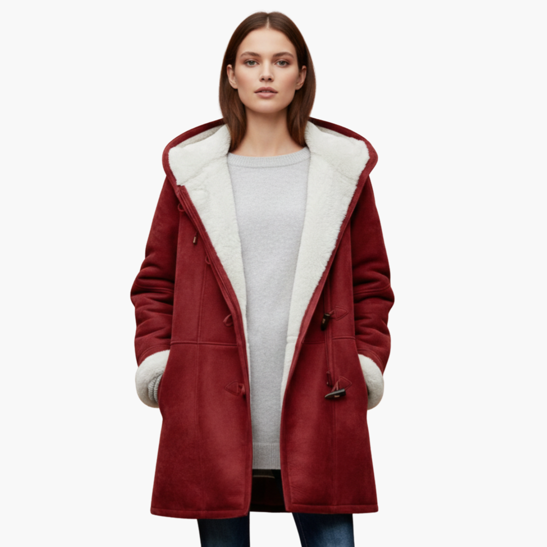 Warm Women's Parka Jacket with Pockets
