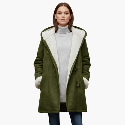 Warm Women's Parka Jacket with Pockets