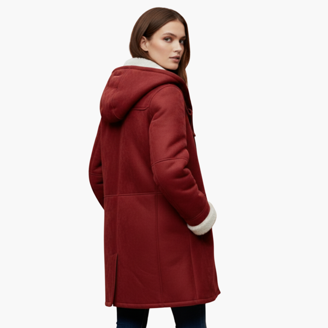 Warm Women's Parka Jacket with Pockets