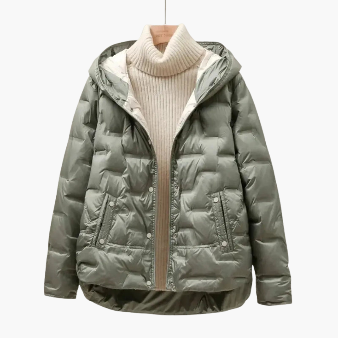 Warm Women's Quilted Hooded Parka Jacket