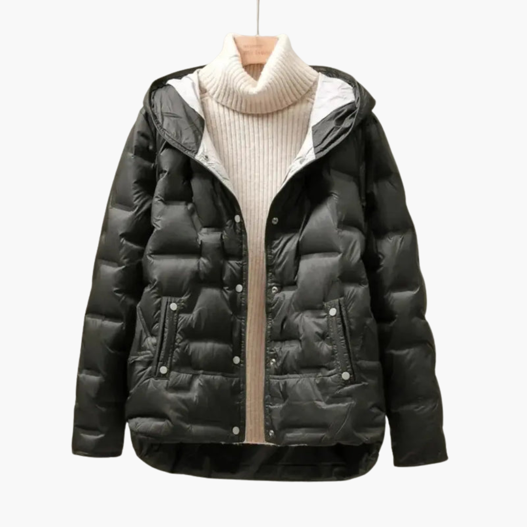 Warm Women's Quilted Hooded Parka Jacket