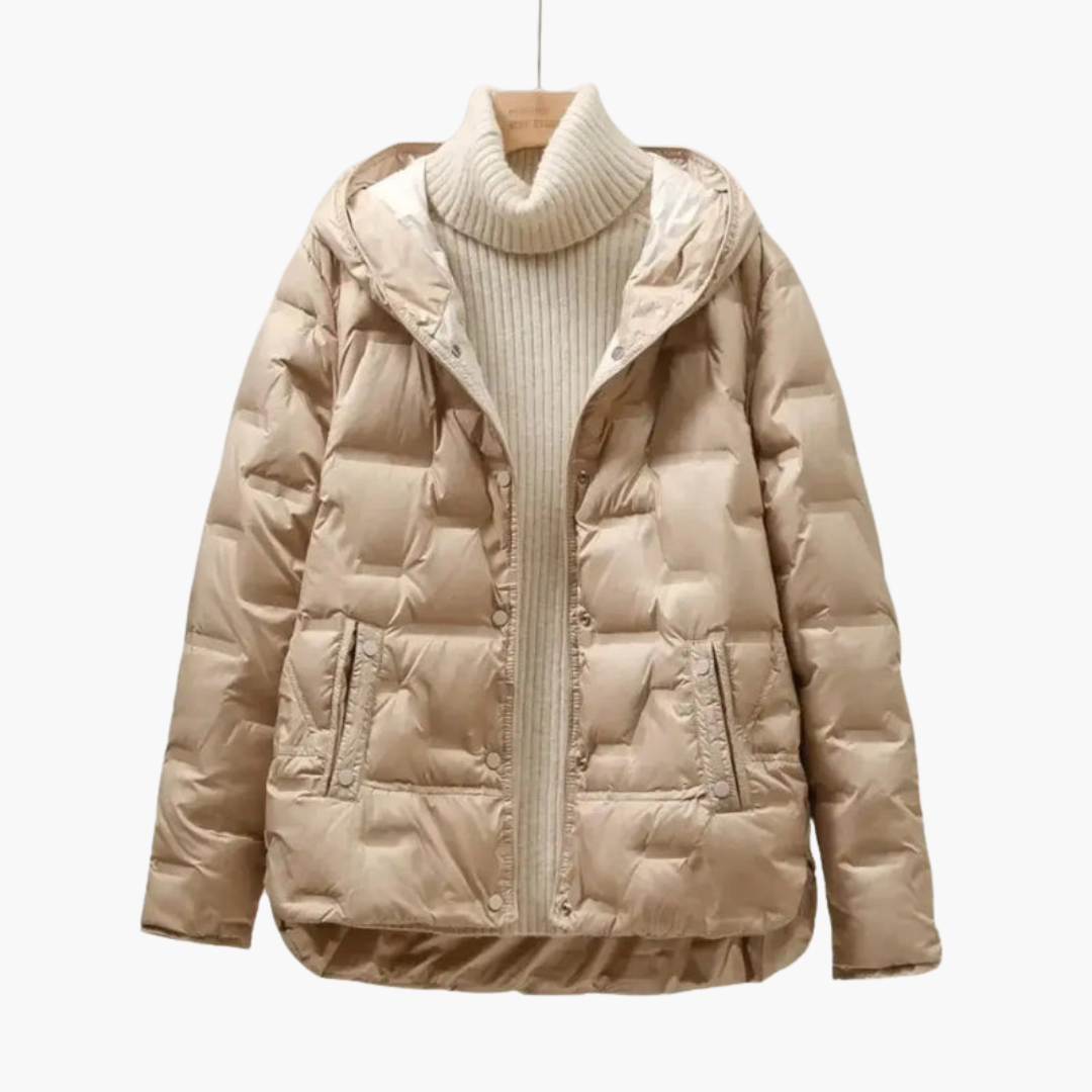 Warm Women's Quilted Hooded Parka Jacket