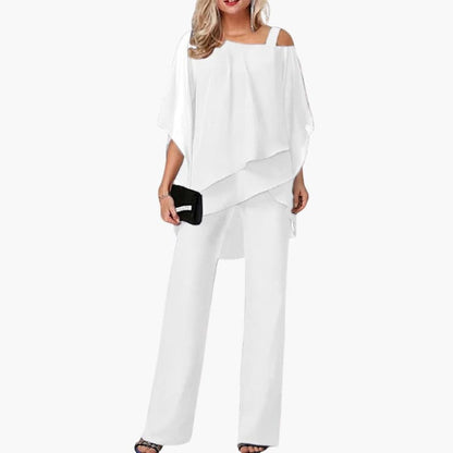 Women's Off Shoulder Wide Leg Jump Suit
