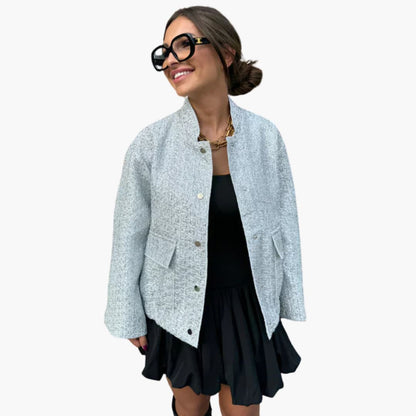 Women's Lightweight Zip Up Jacket with Pockets - Olytrend