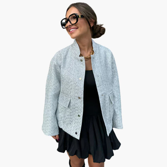 Women's Lightweight Zip Up Jacket with Pockets - Olytrend
