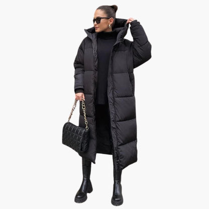 Warm Women's Parka Quilted Hooded Coat - Olytrend