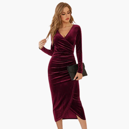 Casual Ladies Knee Length Round Neck Dress
