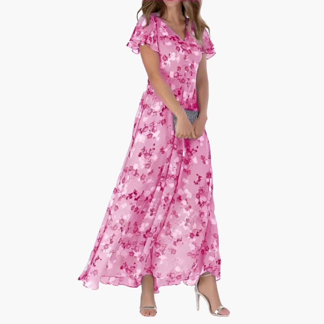 Casual Knee Length Round Neck Dress