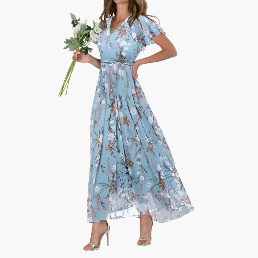 Casual Knee Length Round Neck Dress