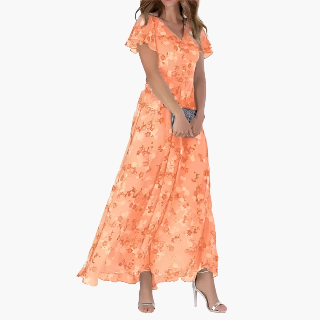 Casual Knee Length Round Neck Dress