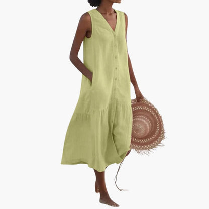 Casual Button Front Shirt Dress for Women