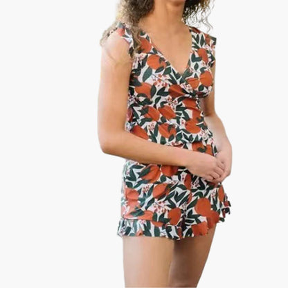 Women's Slim Fit Swimsuit with Built-In Bra Support