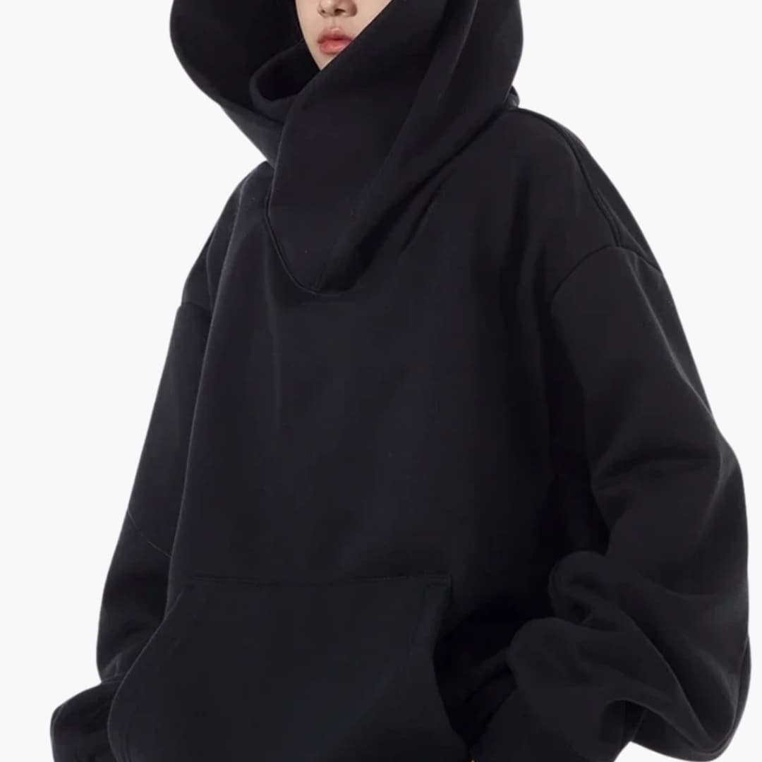 Women's Loose Fit Hoodie with Front Pocket Design