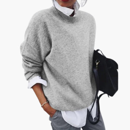 Women's Classic Crew Neck Long Sleeve Sweater