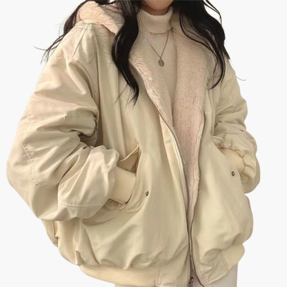 Versatile Double Sided Zip Up Hooded Jacket
