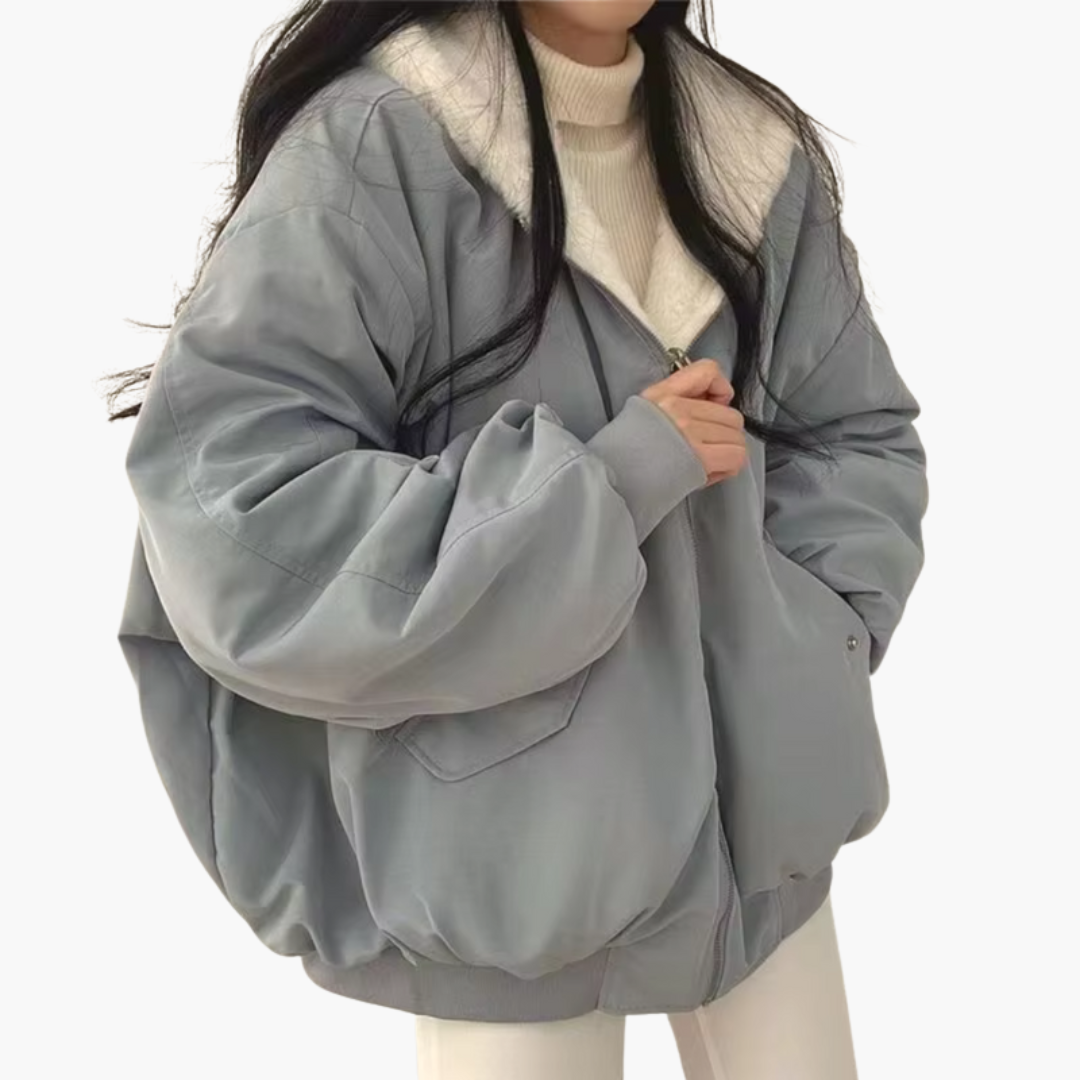 Versatile Double Sided Zip Up Hooded Jacket