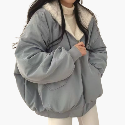 Versatile Double Sided Zip Up Hooded Jacket