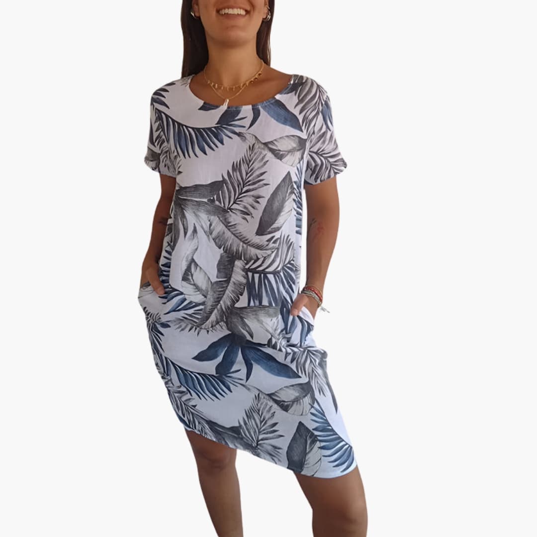 Casual Fit Short Sleeve Summer Dress