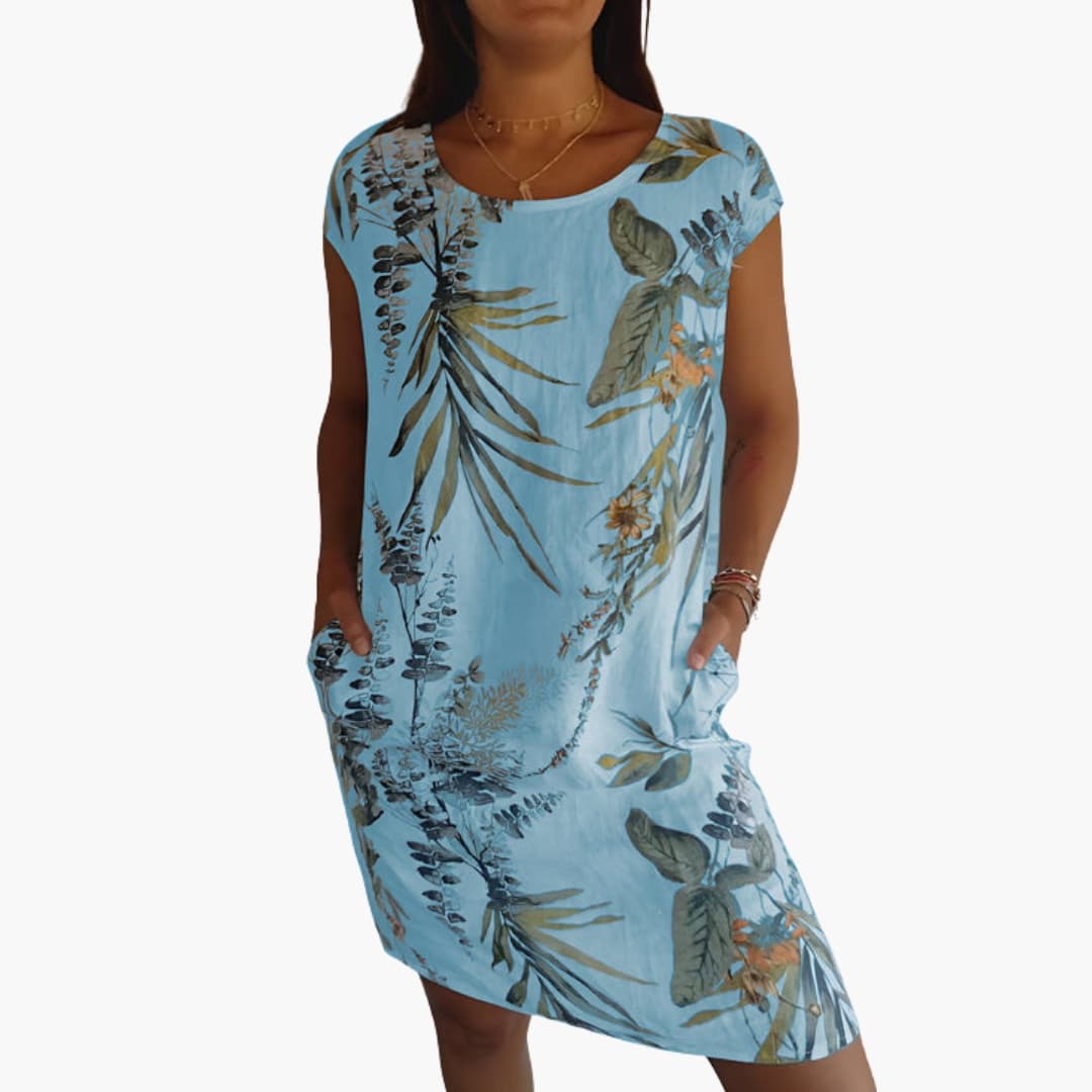Casual Fit Short Sleeve Summer Dress
