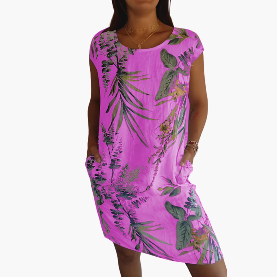 Casual Fit Short Sleeve Summer Dress
