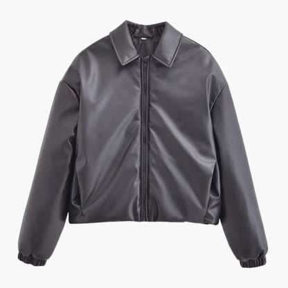 Casual Women's Bomber Jacket with Loose Fit - Olytrend