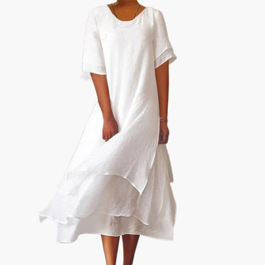 Casual Summer Tank Midi Dress for Women - Olytrend