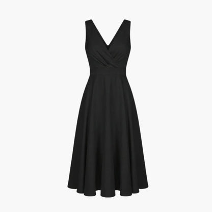 Casual Summer V Neck Midi Dress for Women