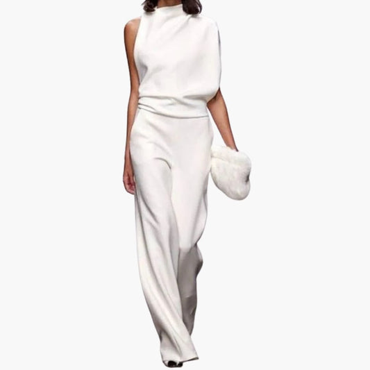 Women's Strapless Flowy Jumpsuit Romper - Olytrend