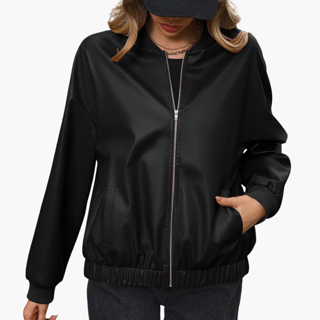 Women's Active Windbreaker Jacket with Stretch Cuffs and Zip Pockets