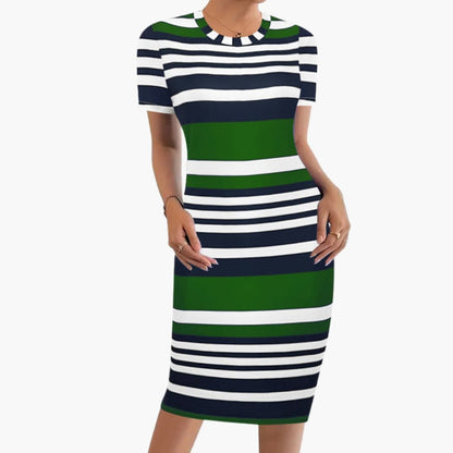Casual Fit Stripe Summer Dress for Women
