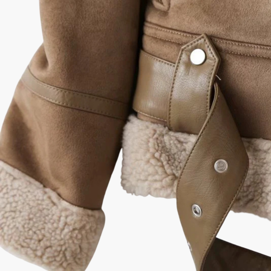 Warm Women's Fleece Lined Zip Up Jacket