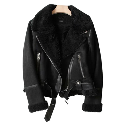 Warm Women's Fleece Lined Zip Up Jacket