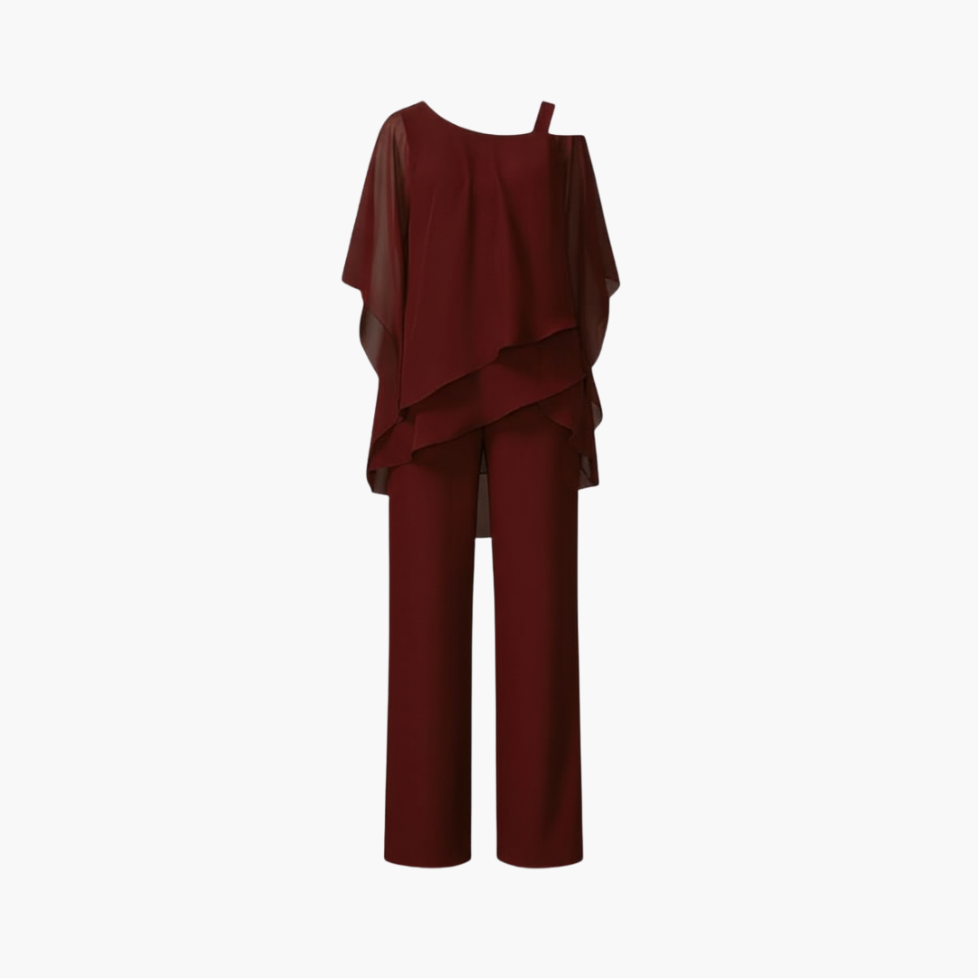 Women's Off Shoulder Wide Leg Jump Suit - Olytrend