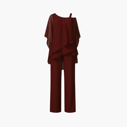 Women's Off Shoulder Wide Leg Jump Suit - Olytrend