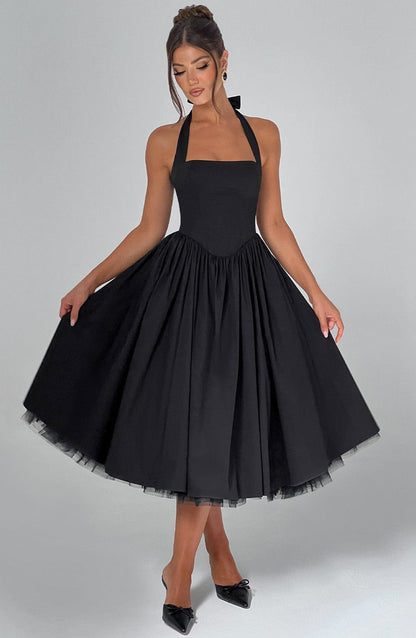 Women's Elegant Halter-Neck Dress