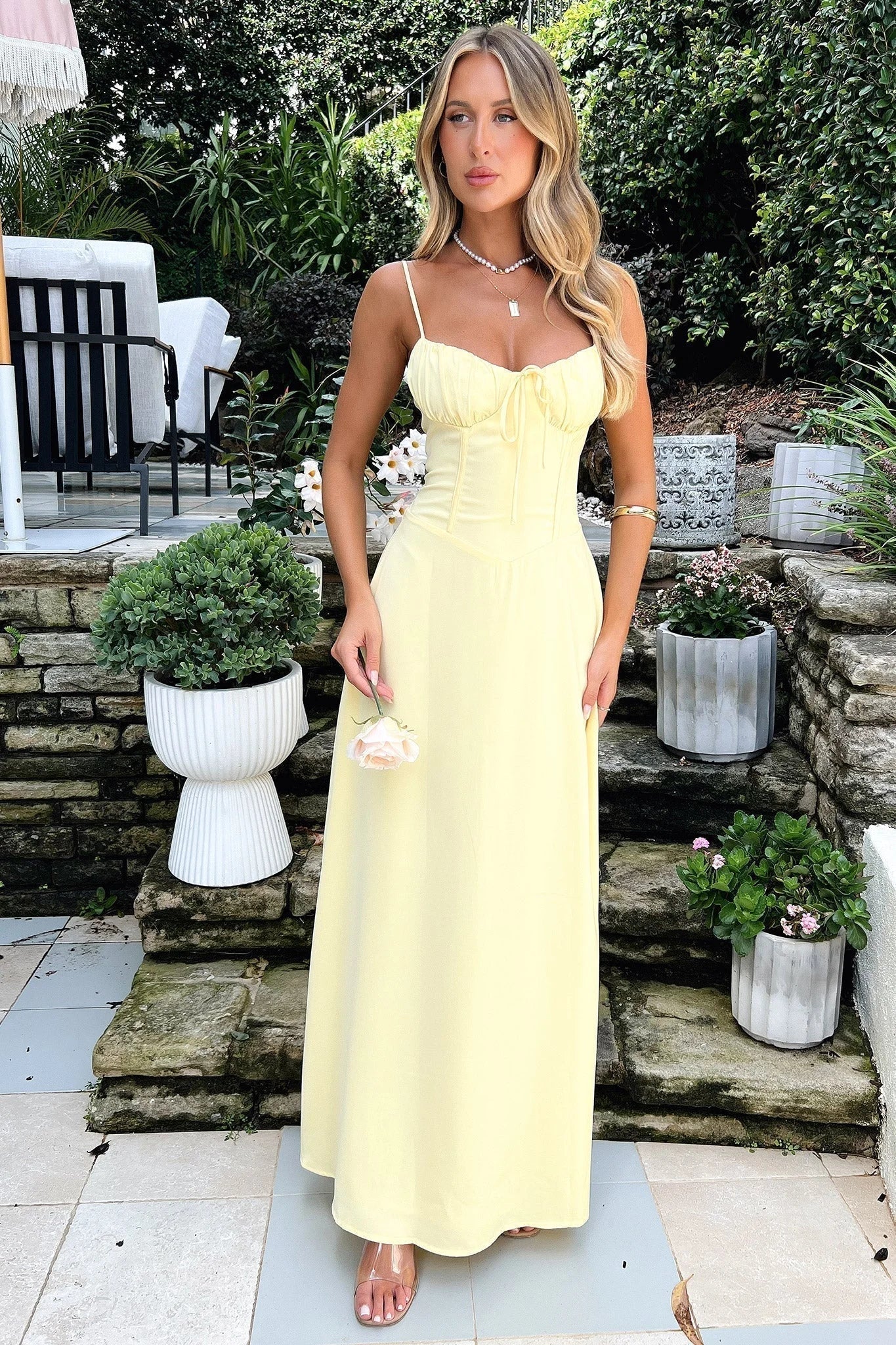 Women's Elegant Maxi Dress With Spaghetti Straps