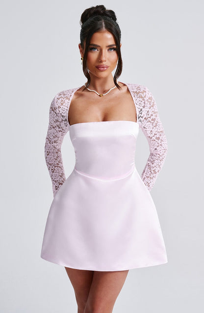 Women's Mini Lace Long Sleeve Dress