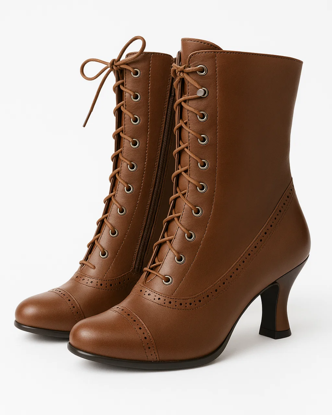 Women's Retro Lace-Up Ankle Boots