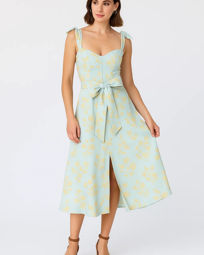 Women's Romantic Floral Midi Dress