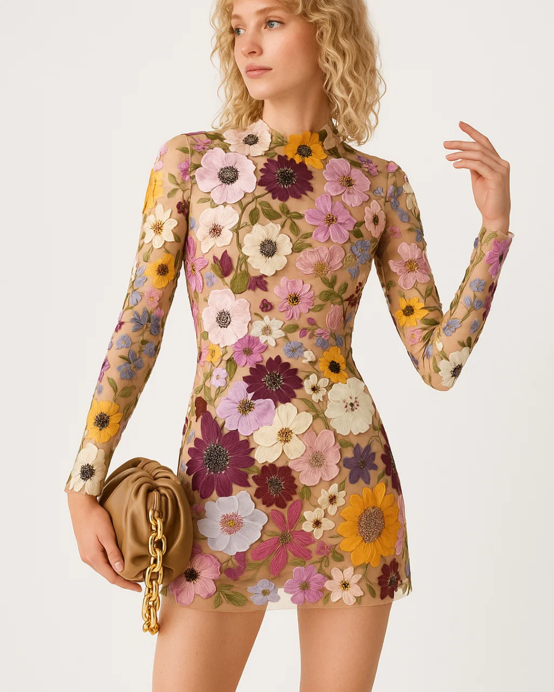 Women's Trendy Floral Mini Dress