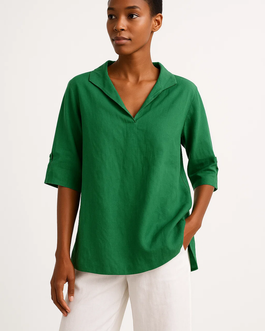 Women's V-Neck Casual Shirt