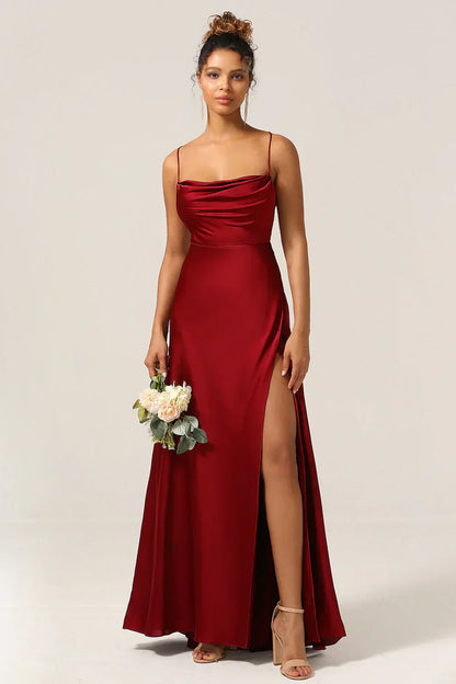 Alvaree – Elegant Long Satin Dress