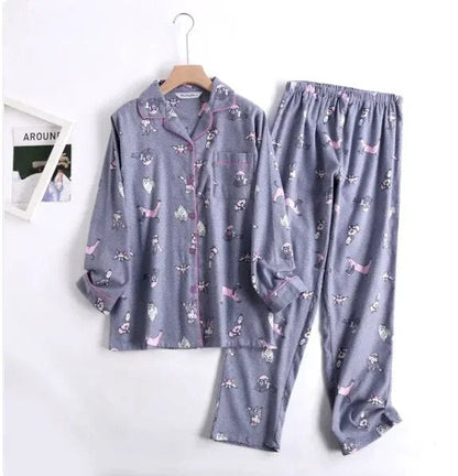 Women's vibrant patterned pajama set, comfortable and two-piece