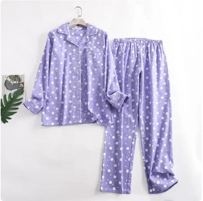 Women's vibrant patterned pajama set, comfortable and two-piece