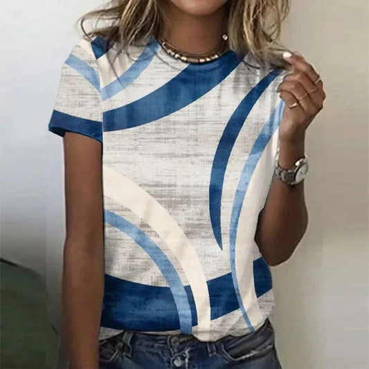 Zoey Blue Swing Shortsleeve